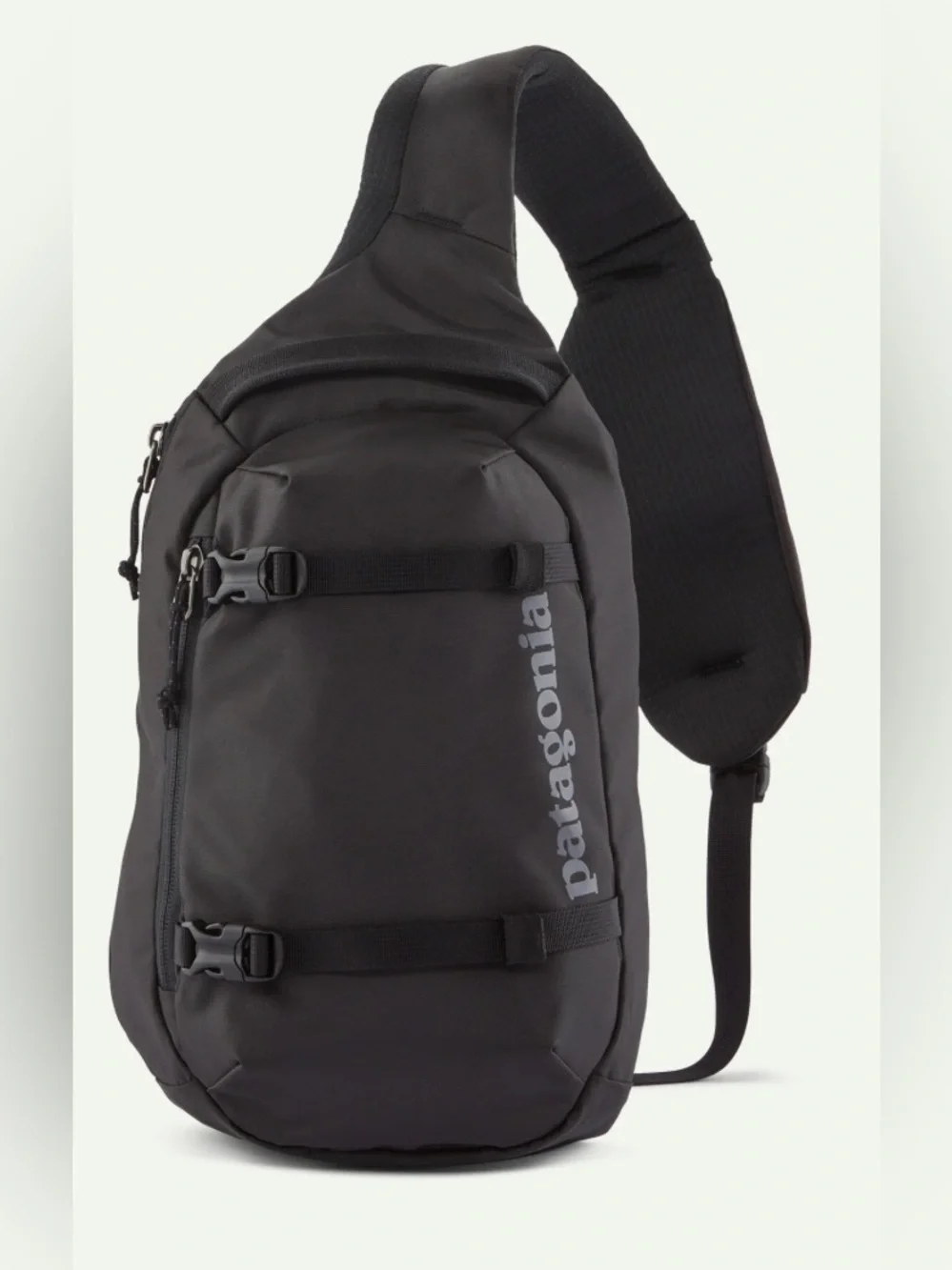 Patagonia Black Atom Sling Bag 8L Mini Padded Pocket Backpack Travel Hiking